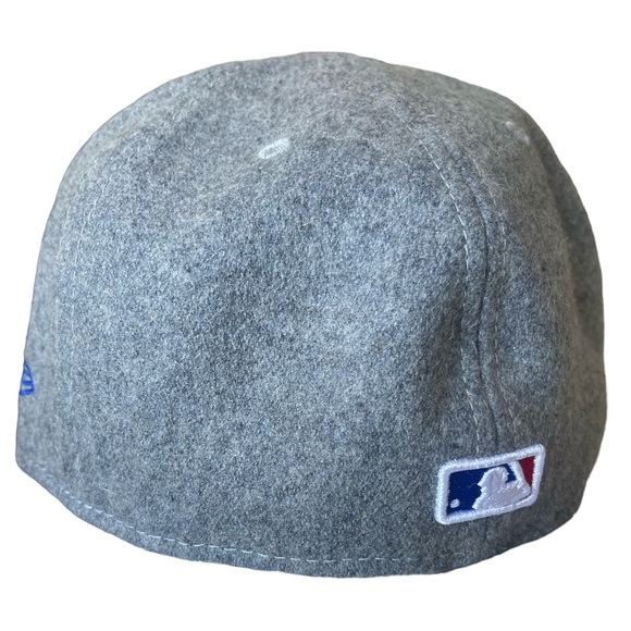 TORONTO BLUE JAYS 25th Anniversary New Era 5950 Melton Grey Fitted Cap 7 1/2 - Picture 3 of 5
